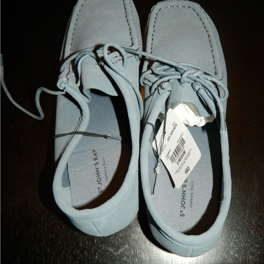 St. John's Bay Blue Suede Shoes